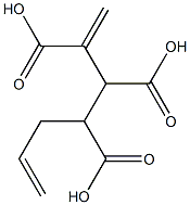 3-Butene-1,2,3-tricarboxylic acid 1-(2-propenyl) ester,,结构式