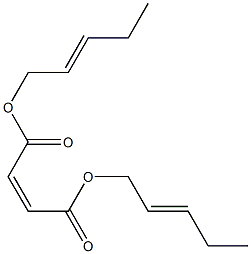 Maleic acid di-2-pentenyl ester,,结构式