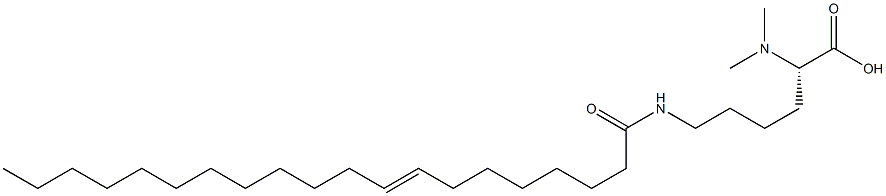 N6-(8-イコセノイル)-N2,N2-ジメチルリシン 化学構造式