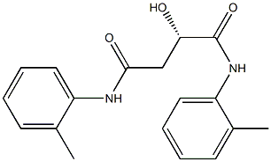 [S,(-)]-2-Hydroxy-N,N'-di(o-tolyl)succinamide,,结构式