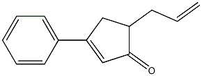 5-Allyl-3-phenyl-2-cyclopentene-1-one Structure