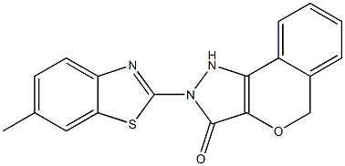  1,5-Dihydro-2-(6-methylbenzothiazol-2-yl)[2]benzopyrano[4,3-c]pyrazol-3(2H)-one