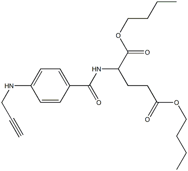 2-[4-(2-Propynylamino)benzoylamino]glutaric acid dibutyl ester Structure