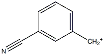 3-Cyanobenzyl cation,,结构式