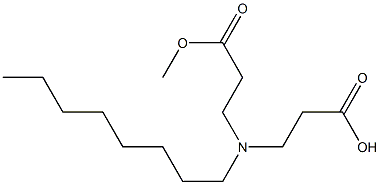 3,3'-(Octylimino)bis(propionic acid methyl) ester,,结构式