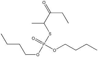 Thiophosphoric acid O,O-dibutyl S-(3-oxopentan-2-yl) ester,,结构式