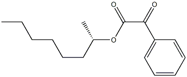 (+)-2-フェニルグリオキシル酸(S)-1-メチルヘプチル 化学構造式
