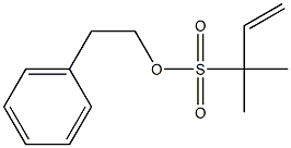 1,1-Dimethyl-2-propene-1-sulfonic acid (2-phenylethyl) ester,,结构式