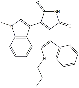 3-(1-Propyl-1H-indol-3-yl)-4-(1-methyl-1H-indol-3-yl)-1H-pyrrole-2,5-dione