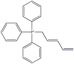 2,4-ペンタジエニルトリフェニルホスホニウム 化学構造式