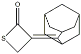 3-(Adamantan-2-ylidene)thietan-2-one Struktur