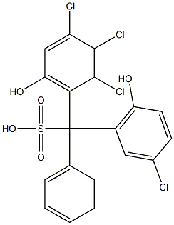 (3-Chloro-6-hydroxyphenyl)(2,3,4-trichloro-6-hydroxyphenyl)phenylmethanesulfonic acid|