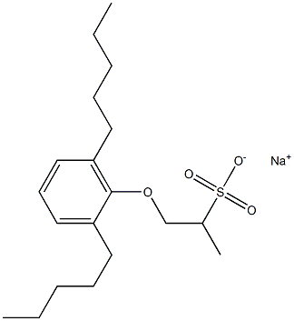 1-(2,6-Dipentylphenoxy)propane-2-sulfonic acid sodium salt