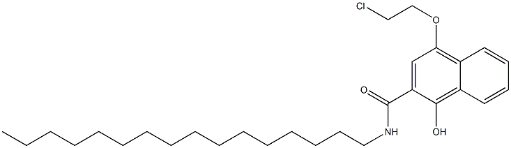 4-(2-Chloroethoxy)-N-hexadecyl-1-hydroxy-2-naphthalenecarboxamide Structure