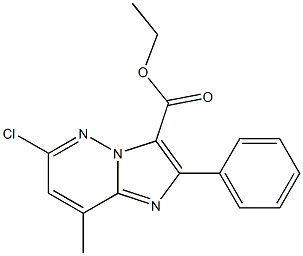 6-Chloro-8-methyl-2-phenylimidazo[1,2-b]pyridazine-3-carboxylic acid ethyl ester|