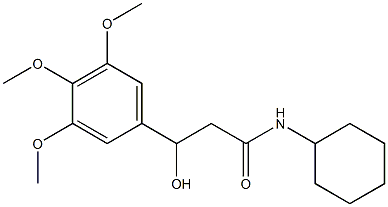 N-Cyclohexyl-3-hydroxy-3-(3,4,5-trimethoxyphenyl)propanamide