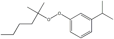 3-イソプロピルフェニル1,1-ジメチルペンチルペルオキシド 化学構造式