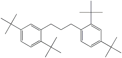 1-(2,4-Di-tert-butylphenyl)-3-(2,5-di-tert-butylphenyl)propane Struktur