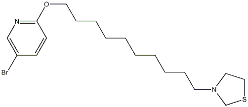 5-Bromo-2-[[10-(3-thiazolidinyl)decyl]oxy]pyridine Structure