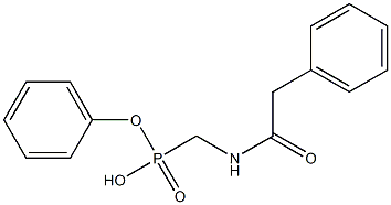 [[(Phenylacetyl)amino]methyl]phosphonic acid phenyl ester Struktur