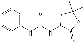 1-(5,5-Dimethyl-2-oxotetrahydrofuran-3-yl)-3-phenylurea Structure