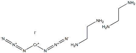 cis-Diazidobis(ethylenediamine)chromium(3+) iodide 结构式