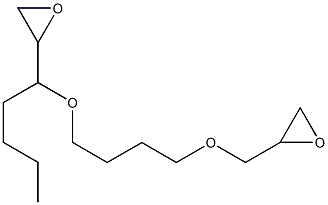 2,2'-[1-Butyl-1,4-butanediylbis(oxymethylene)]bis(oxirane) Structure