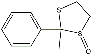 2-フェニル-2-メチル-1,3-ジチオラン1-オキシド 化学構造式