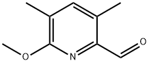 6-Methoxy-3,5-dimethylpyridine-2-carbaldehyde Struktur