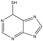6H-Purine-6-thiol,,结构式