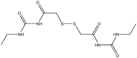1,1'-(Dithiobismethylenebiscarbonyl)bis[3-ethylurea],,结构式