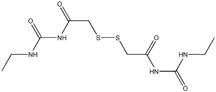 1,1'-(Dithiobismethylenebiscarbonyl)bis[3-ethylurea]|