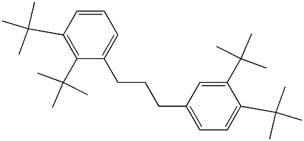 1-(2,3-Di-tert-butylphenyl)-3-(3,4-di-tert-butylphenyl)propane Structure