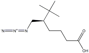 (R)-1-(Azidomethyl)-2,2-dimethylpropyl=butanoate Struktur