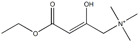 4-Ethoxy-2-hydroxy-N,N,N-trimethyl-4-oxo-2-buten-1-aminium 结构式