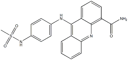 N-[4-[(4-Carbamoyl-9-acridinyl)amino]phenyl]methanesulfonamide 结构式