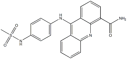 N-[4-[(4-Carbamoyl-9-acridinyl)amino]phenyl]methanesulfonamide Structure