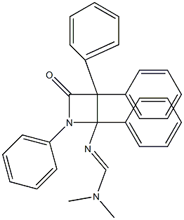  4-[[(Dimethylamino)methylene]amino]-1,3,3,4-tetraphenylazetidin-2-one