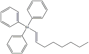 (E)-1-Octenyltriphenylstannane,,结构式