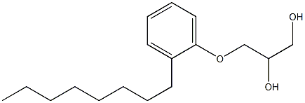 1-(2-Octylphenoxy)-2,3-propanediol Structure