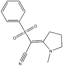 Phenylsulfonyl(1-methyl-2-pyrrolidinylidene)acetonitrile