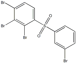 2,3,4-Tribromophenyl 3-bromophenyl sulfone Structure