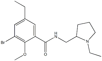 N-[(1-Ethyl-2-pyrrolidinyl)methyl]-2-methoxy-3-bromo-5-ethylbenzamide