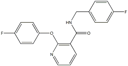 N-(4-Fluorobenzyl)-2-(4-fluorophenoxy)nicotinamide 结构式
