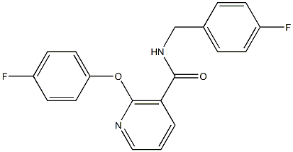 N-(4-Fluorobenzyl)-2-(4-fluorophenoxy)nicotinamide Struktur