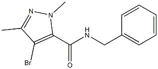 N-Benzyl-2,5-dimethyl-4-bromo-2H-pyrazole-3-carboxamide Structure