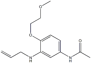 3'-Allylamino-4'-(2-methoxyethoxy)acetanilide,,结构式