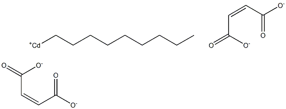 ビス(マレイン酸1-ノニル)カドミウム 化学構造式