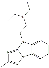 9-[2-(Diethylamino)ethyl]-2-methyl-9H-imidazo[1,2-a]benzimidazole Structure