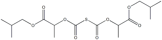 (Isobutoxycarbonyl)(ethoxycarbonyl) sulfide Struktur